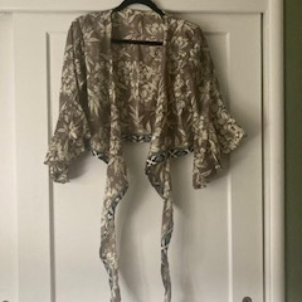 Hawaiian Silk Wrap Top